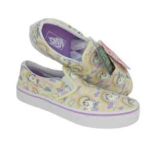 VANS Classic Slip-on Girls NEW Unicorn Glow in the Dark Sneakers- sz. 3 AWESOME!