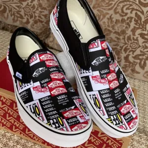 Vans Classic Slip On Label Mix Black/True White WM