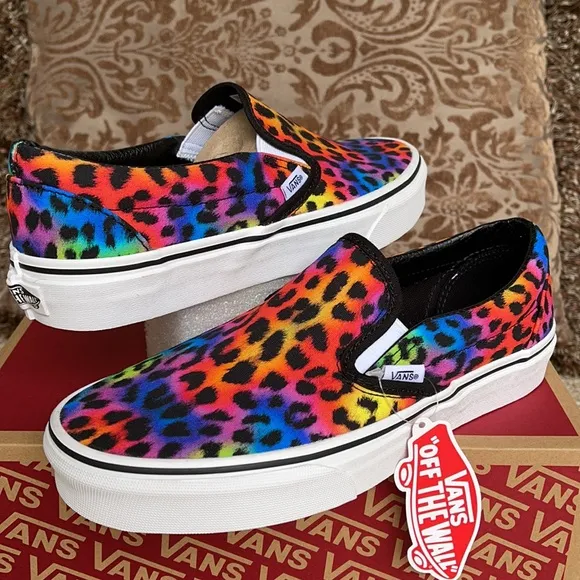 Vans Classic Slip On Rainbow/spot/leopard WMNS