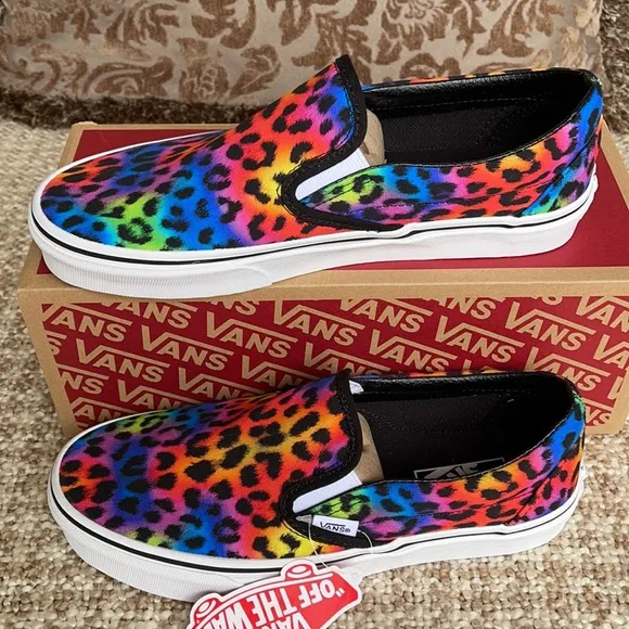 Vans Classic Slip On Rainbow/spot/leopard WMNS