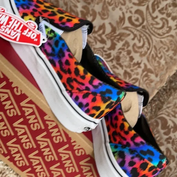 Vans Classic Slip On Rainbow/spot/leopard WMNS