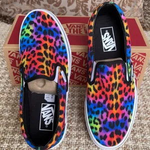 Vans Classic Slip On Rainbow/spot/leopard WMNS