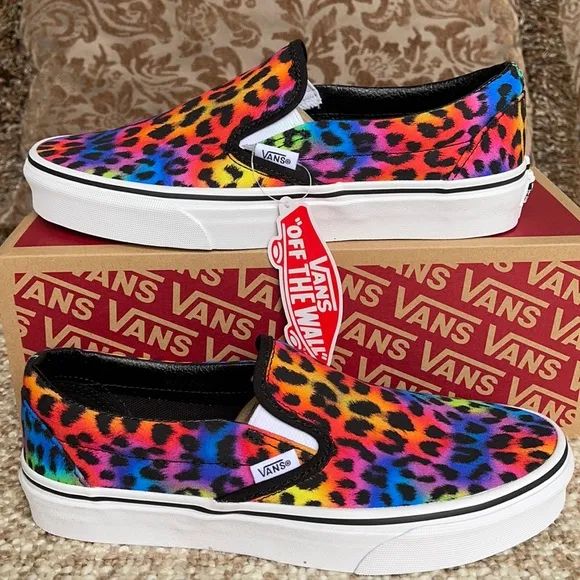 Vans Classic Slip On Rainbow/spot/leopard WMNS
