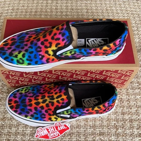 Vans Classic Slip On Rainbow/spot/leopard WMNS
