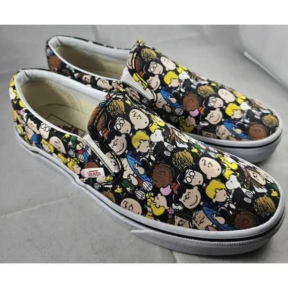 Vans Classic Slip-on X Peanuts &quot;The Gang&quot; Rare Ships FAST