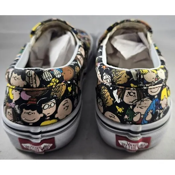 Vans Classic Slip-on X Peanuts &quot;The Gang&quot; Rare Ships FAST
