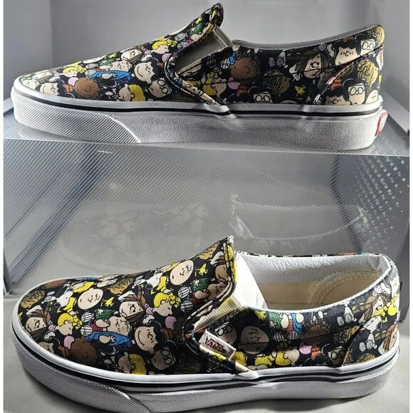 Vans Classic Slip-on X Peanuts &quot;The Gang&quot; Rare Ships FAST