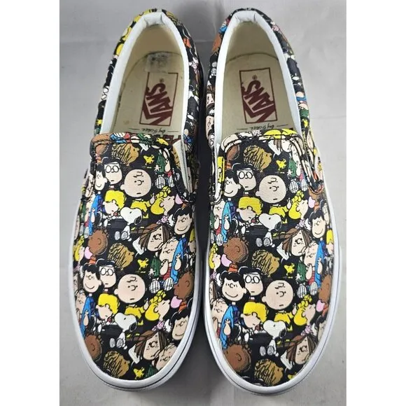Vans Classic Slip-on X Peanuts &quot;The Gang&quot; Rare Ships FAST