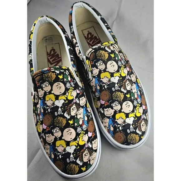 Vans Classic Slip-on X Peanuts &quot;The Gang&quot; Rare Ships FAST
