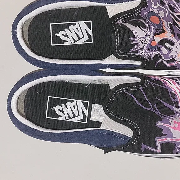 Vans Classic Slip On Zap Glow In The Dark Sneakers Sz 7, Men: 5.5