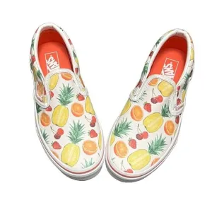 VANS Fruit Sneakers Kids Sz 3 Skatecore Indie Sleeze Retro Unisex Sporty Kidcore
