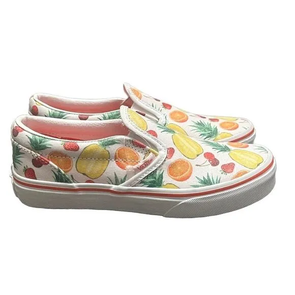 VANS Fruit Sneakers Kids Sz 3 Skatecore Indie Sleeze Retro Unisex Sporty Kidcore