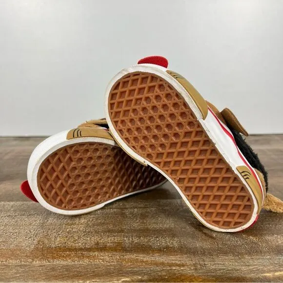 Vans Kid's Sneakers Cute Dog Design- Size 4