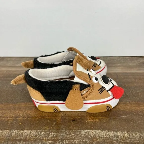Vans Kid's Sneakers Cute Dog Design- Size 4