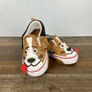 Vans Kid's Sneakers Cute Dog Design- Size 4