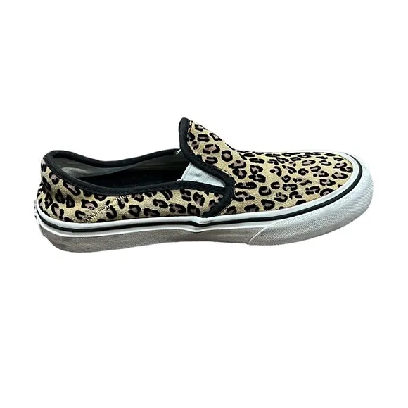 Vans Leopard Print Slip on Sneakers Size 5.5