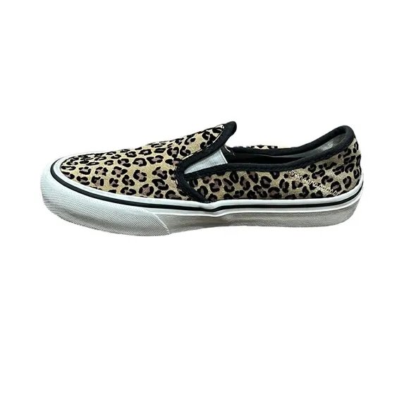 Vans Leopard Print Slip on Sneakers Size 5.5