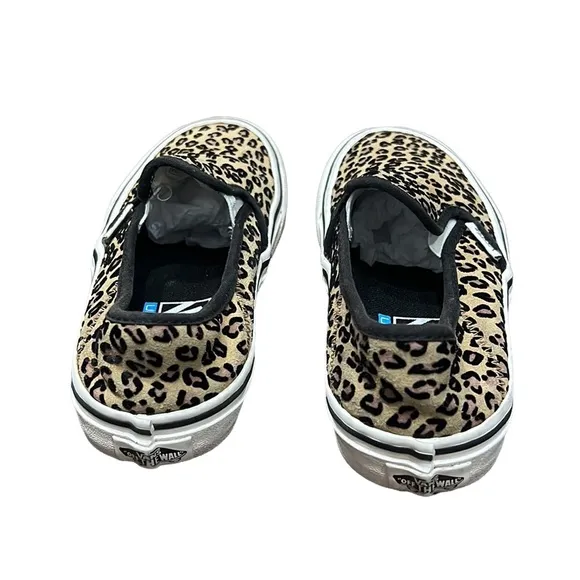 Vans Leopard Print Slip on Sneakers Size 5.5