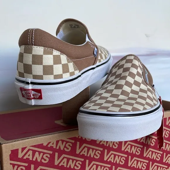 Vans Men’s Classic Slip-On(Checkerboard)Tger's Eye/VN0A38F7QTK Sneakers