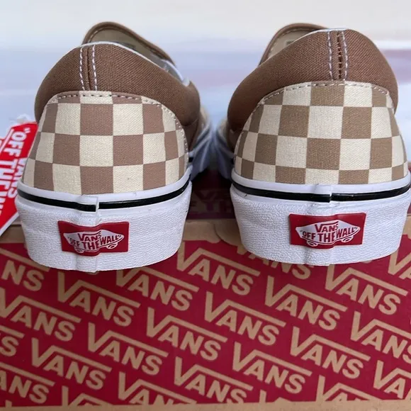 Vans Men’s Classic Slip-On(Checkerboard)Tger's Eye/VN0A38F7QTK Sneakers
