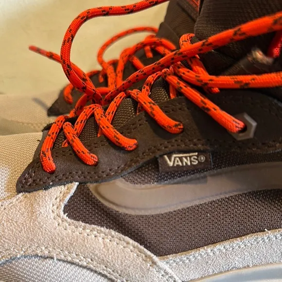 Vans MTE High-Top Boots with Red and Brown Accents