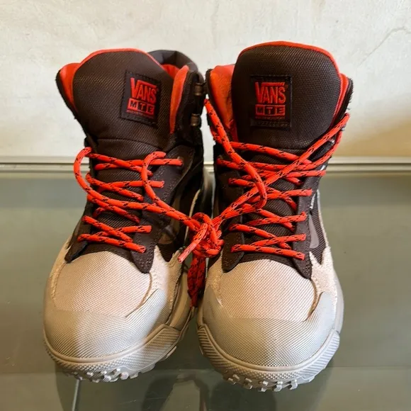 Vans MTE High-Top Boots with Red and Brown Accents