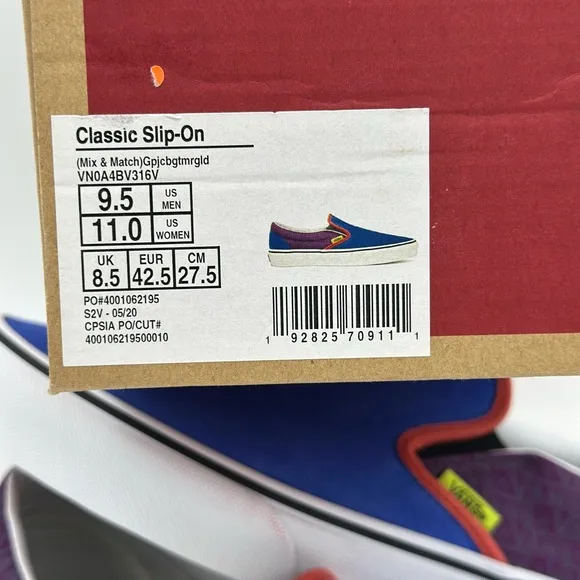 Vans Multicolor Slip-On Sneakers