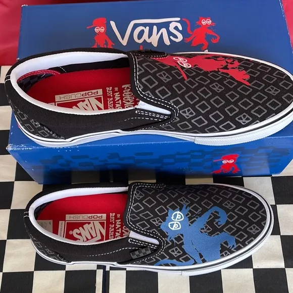 Vans Skate Slip-On Krooked By Natas For Ray Barbee Men’s sneakers