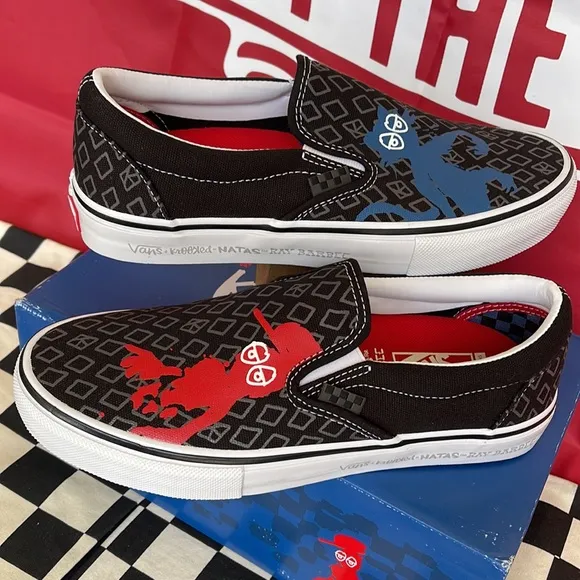 Vans Skate Slip-On Krooked By Natas For Ray Barbee Men’s sneakers