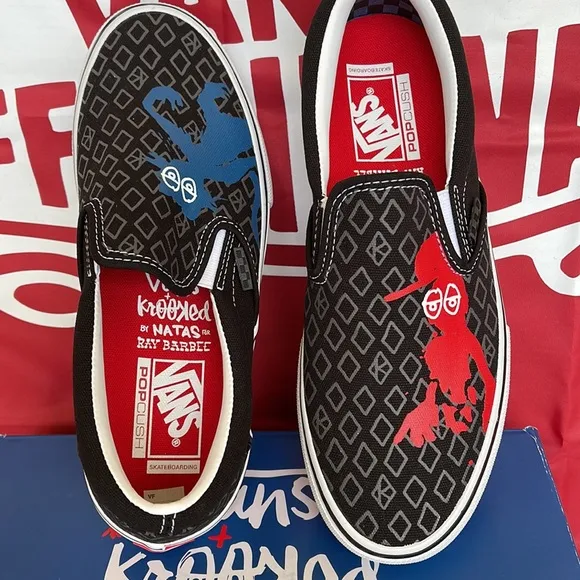 Vans Skate Slip-On Krooked By Natas For Ray Barbee Men’s sneakers