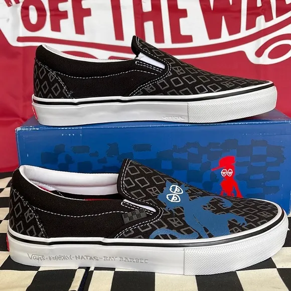 Vans Skate Slip-On Krooked By Natas For Ray Barbee Men’s sneakers