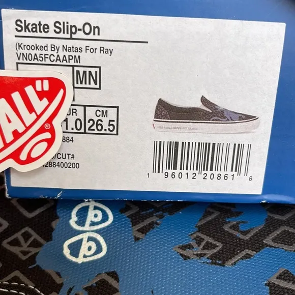 Vans Skate Slip-On Krooked By Natas For Ray Barbee WMNS sneakers