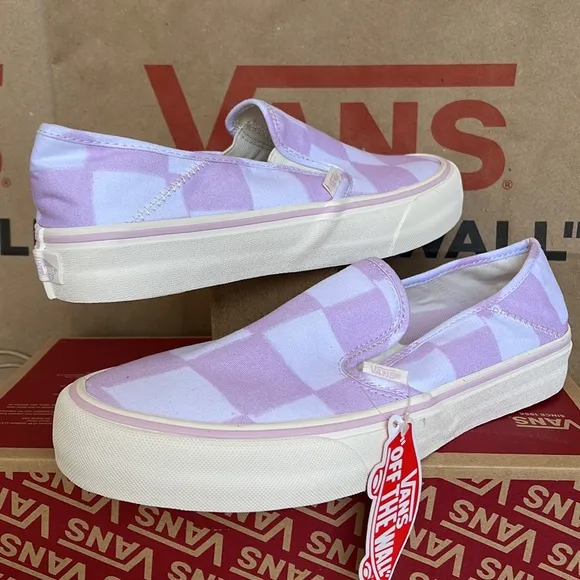 Vans Slip On Big Check Lilac/Marshmallow sneakers Men’s
