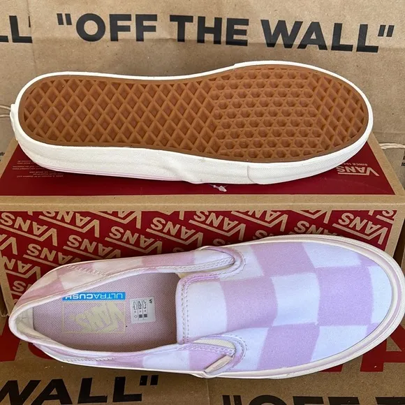 Vans Slip On Big Check Lilac/Marshmallow sneakers Men’s