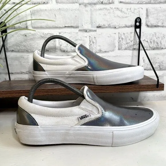 Vans Slip On Pro Iridescent Sneakers Shoes Size 7.5