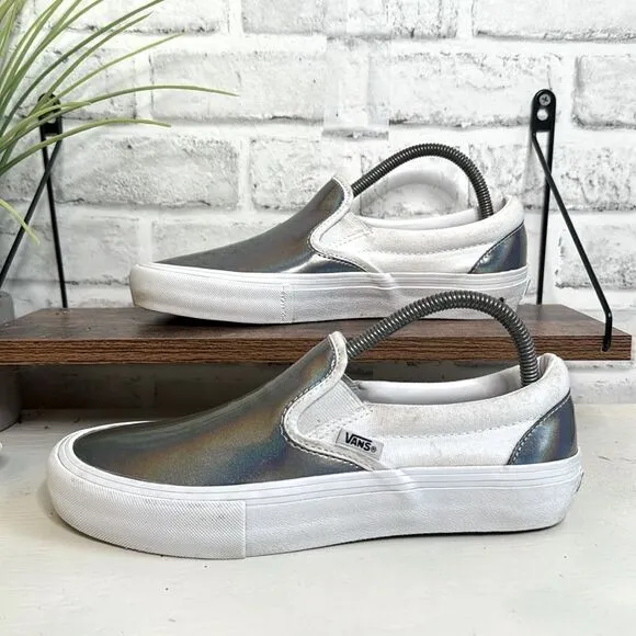 Vans Slip On Pro Iridescent Sneakers Shoes Size 7.5