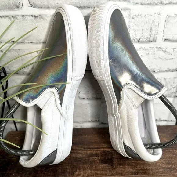 Vans Slip On Pro Iridescent Sneakers Shoes Size 7.5