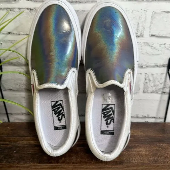 Vans Slip On Pro Iridescent Sneakers Shoes Size 7.5