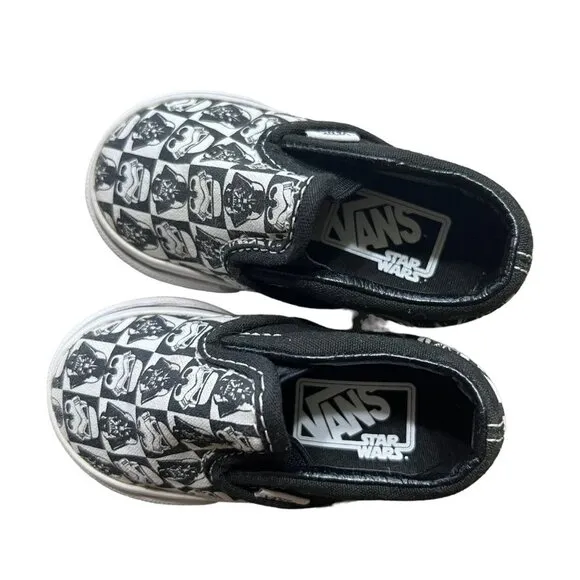Vans Sz 4 Star Wars Slip-On Sneakers