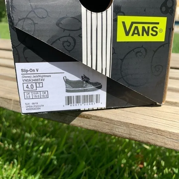Vans toddler nightmare before christmas slip on sneakers