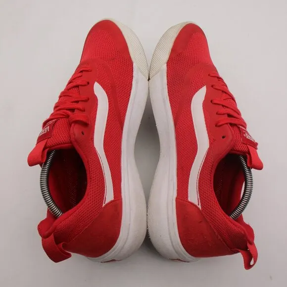 Vans UltraRange Rapidwel Men’s Size 11.5 Red Mesh Athletic Skate Sneakers