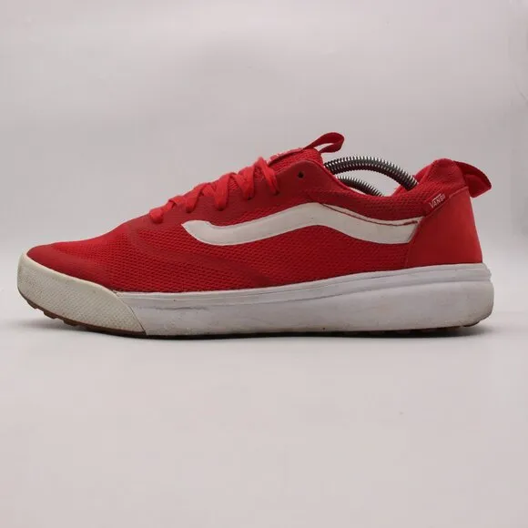 Vans UltraRange Rapidwel Men’s Size 11.5 Red Mesh Athletic Skate Sneakers