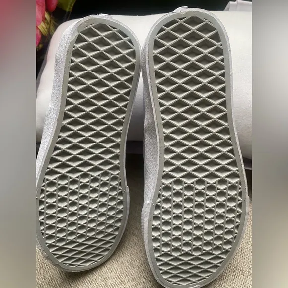 Vans White Slip-On Sneakers