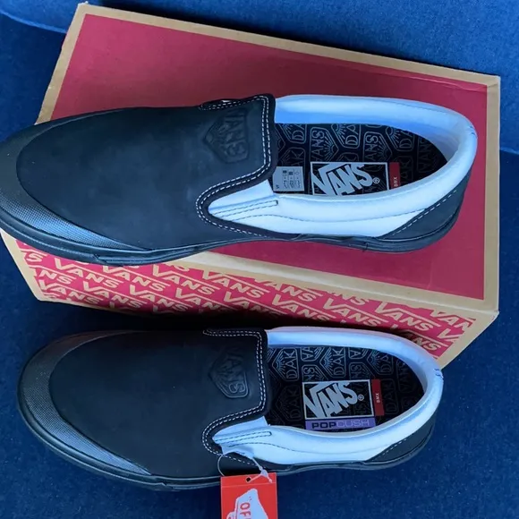 Vans WMNS BMX Slip-On Dak Black/White Sneakers