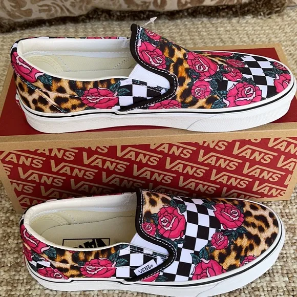Vans WMNS Classic Slip On Rose/Animalchck Trwht/Multi Sneakers