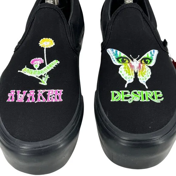 Vans Womens Awaken Desire Glow In The Dark SZ 7.5 Stackform Sneakers Slip On