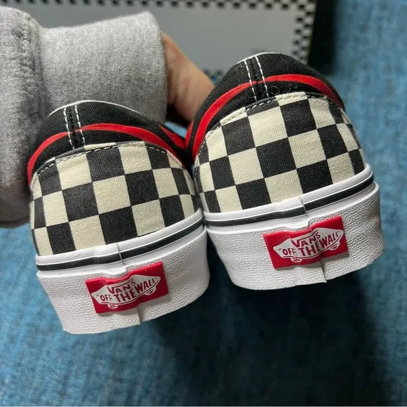 Vans x Disney Mickey and Minnie Flame Classic Slip On Sneakers Limited Edition