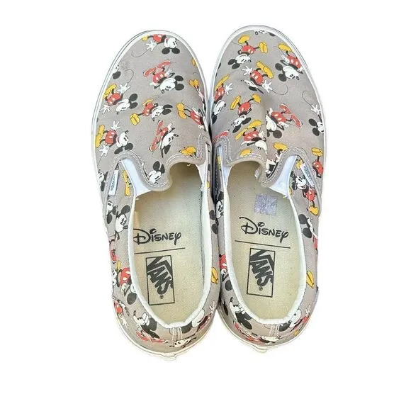 VANS X Disney 'Mickey Mouse' Slip On Classic Sneakers Mens 12