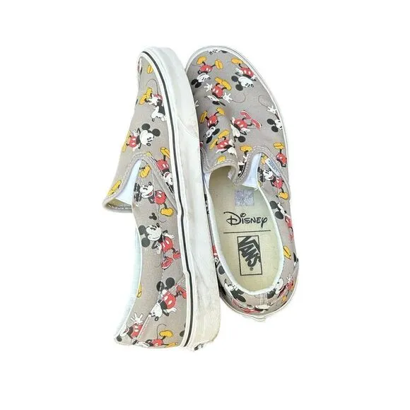 VANS X Disney 'Mickey Mouse' Slip On Classic Sneakers Mens 12