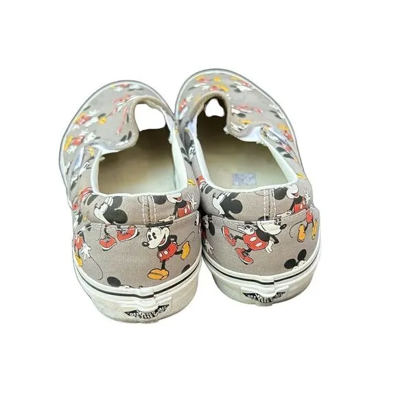 VANS X Disney 'Mickey Mouse' Slip On Classic Sneakers Mens 12